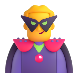 MAN SUPERVILLAIN 3D Emoji - High Quality 3D Rendered Emoji MAN SUPERVILLAIN 3D Emoji - High Quality 3D Rendered Emoji