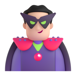 Man Supervillain: light skin tone