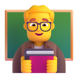 MAN TEACHER 3D Emoji - High Quality 3D Rendered Emoji MAN TEACHER 3D Emoji - High Quality 3D Rendered Emoji