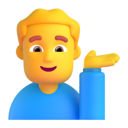 MAN TIPPING HAND 3D Emoji - High Quality 3D Rendered Emoji MAN TIPPING HAND 3D Emoji - High Quality 3D Rendered Emoji