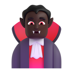 Man Vampire: dark skin tone