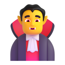 MAN VAMPIRE 3D Emoji - High Quality 3D Rendered Emoji MAN VAMPIRE 3D Emoji - High Quality 3D Rendered Emoji