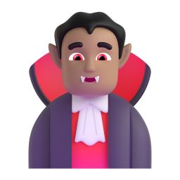 Man Vampire: medium skin tone