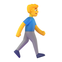 MAN WALKING FACING RIGHT 3D Emoji - High Quality 3D Rendered Emoji MAN WALKING FACING RIGHT 3D Emoji - High Quality 3D Rendered Emoji