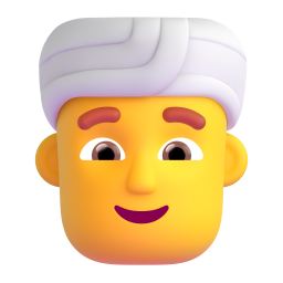 MAN WEARING TURBAN 3D Emoji - High Quality 3D Rendered Emoji MAN WEARING TURBAN 3D Emoji - High Quality 3D Rendered Emoji