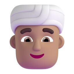 Man Wearing Turban: medium skin tone