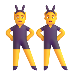 MEN WITH BUNNY EARS 3D Emoji - High Quality 3D Rendered Emoji MEN WITH BUNNY EARS 3D Emoji - High Quality 3D Rendered Emoji
