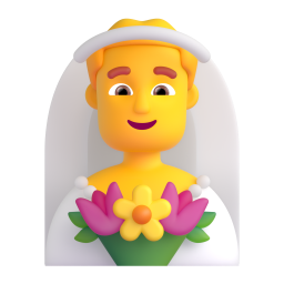 MAN WITH VEIL 3D Emoji - High Quality 3D Rendered Emoji MAN WITH VEIL 3D Emoji - High Quality 3D Rendered Emoji