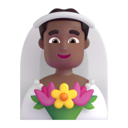 Man With Veil: medium-dark skin tone