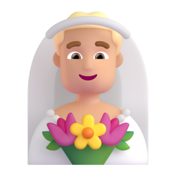 Man With Veil: medium-light skin tone