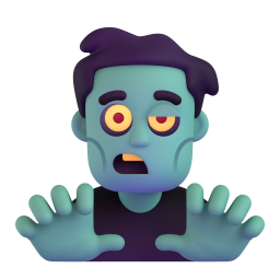 MAN ZOMBIE 3D Emoji - High Quality 3D Rendered Emoji MAN ZOMBIE 3D Emoji - High Quality 3D Rendered Emoji