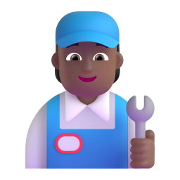 Mechanic: medium-dark skin tone
