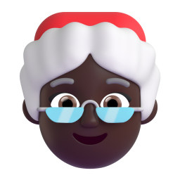 Mother Christmas: dark skin tone