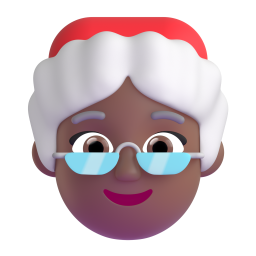 Mother Christmas: medium-dark skin tone