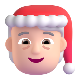 Mx Claus: light skin tone