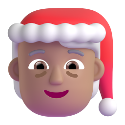 Mx Claus: medium skin tone