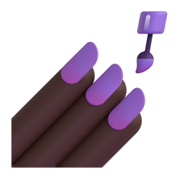 Nail Polish: dark skin tone