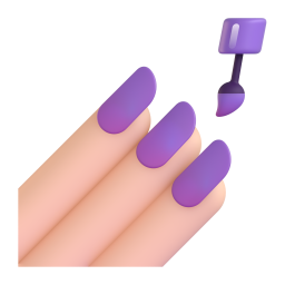 Nail Polish: light skin tone