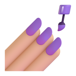 Nail Polish: medium-light skin tone