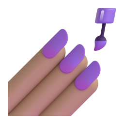 Nail Polish: medium skin tone