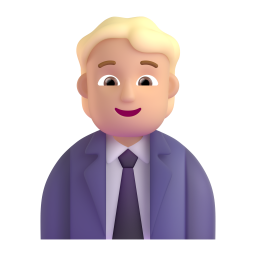 Office Worker: medium-light skin tone