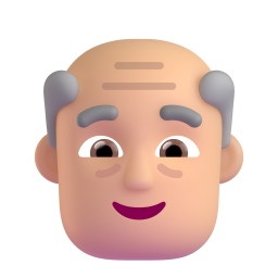 Older Man: medium-light skin tone