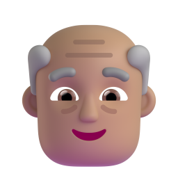 Older Man: medium skin tone