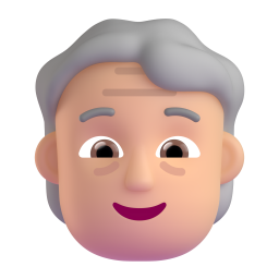 Older Adult: medium-light skin tone