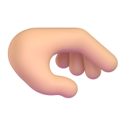 Palm Down Hand: medium-light skin tone