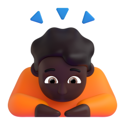 Person Bowing Deeply: dark skin tone