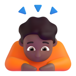 Person Bowing Deeply: medium-dark skin tone