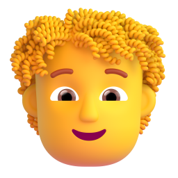 PERSON: CURLY HAIR 3D Emoji - High Quality 3D Rendered Emoji PERSON: CURLY HAIR 3D Emoji - High Quality 3D Rendered Emoji