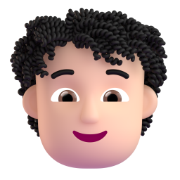 Person: Curly Hair: light skin tone