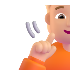 Deaf Person: medium-light skin tone