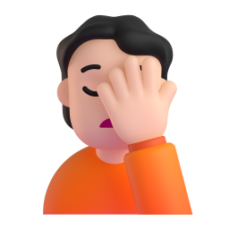 Face Palm: light skin tone
