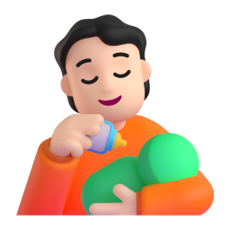 Person Feeding Baby: light skin tone