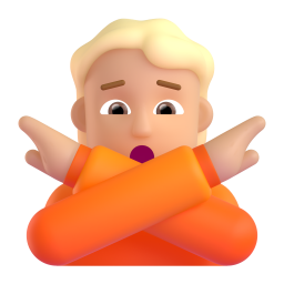 Person Gesturing No