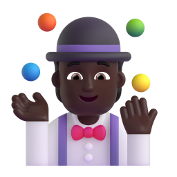 Juggling: dark skin tone