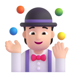 Juggling: light skin tone