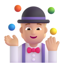 Juggling: medium-light skin tone