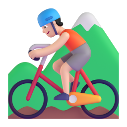 Person Mountain Biking
