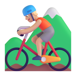 Person Mountain Biking