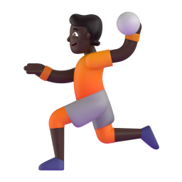 Handball: dark skin tone