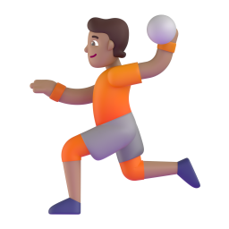 Handball: medium skin tone