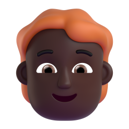 Person: Red Hair: dark skin tone