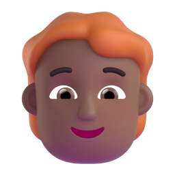 Person: Red Hair: medium-dark skin tone