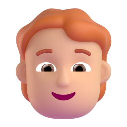 Person: Red Hair: medium-light skin tone
