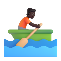 Person Rowing Boat