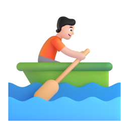 Person Rowing Boat