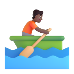 Person Rowing Boat